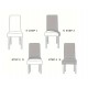 Set 6 Huse Scaune Universale, Bumbac Elasticizat, Uni, SCU-05