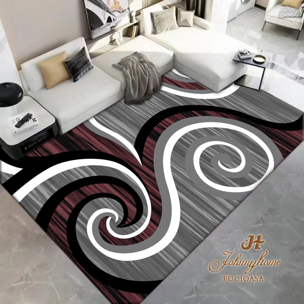 Covor Antiderapant, Modern pentru Living si Dormitor, 80x300 cm, LL15--08
