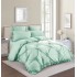Lenjerie de pat dublu, Bumbac Finet, Cearceaf cu Elastic, 6 Piese, Inimioare Brodate,180x200cm, T1-12