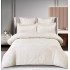 Lenjerie de pat dublu cu elastic, Jaquard Brodat Lux, 6 Piese, Cearceaf de pat 180 x 200 x 25 cm, T3-15