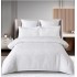 Lenjerie de pat dublu cu elastic, Jaquard Brodat Lux, 6 Piese, Cearceaf de pat 180 x 200 x 25 cm, T3-12