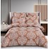 Lenjerie de pat dublu cu elastic, Jaquard Brodat Lux, 6 Piese, Cearceaf de pat 180 x 200 x 25 cm, T3-10