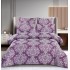 Lenjerie de pat dublu cu elastic, Jaquard Brodat Lux, 6 Piese, Cearceaf de pat 180 x 200 x 25 cm, T3-05