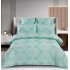 Lenjerie de pat dublu cu elastic, Jaquard Brodat Lux, 6 Piese, Cearceaf de pat 180 x 200 x 25 cm, T3-01