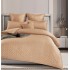 Lenjerie de pat dublu cu ELASTIC, Model Carouri,Bumbac Finet, 6 piese, 2 persoane, Uni, 180x200cm, T4-10