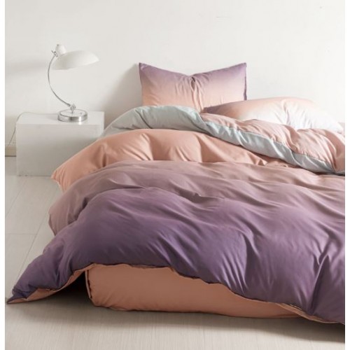 Set Lenjerie Eleganta 4 Piese Din Bumbac Satinat Cu Elastic ,1 Persoana, Cearceaf de pat 140x200 cm, YE-36