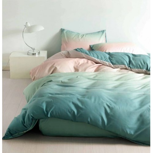 Set Lenjerie Eleganta 4 Piese Din Bumbac Satinat Cu Elastic ,1 Persoana, Cearceaf de pat 140x200 cm, YE-39