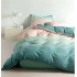 Set Lenjerie Eleganta 4 Piese Din Bumbac Satinat Cu Elastic ,1 Persoana, Cearceaf de pat 140x200 cm, YE-39