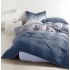 Set Lenjerie Eleganta 4 Piese Din Bumbac Satinat Cu Elastic ,1 Persoana, Cearceaf de pat 140x200 cm, YE-35
