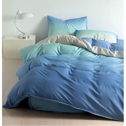 Set Lenjerie Eleganta 4 Piese Din Bumbac Satinat Cu Elastic ,1 Persoana, Cearceaf de pat 140x200 cm, YE-34