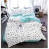 Set Lenjerie Eleganta 4 Piese Din Bumbac Satinat Cu Elastic ,1 Persoana, Cearceaf de pat 140x200 cm, YE-26