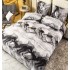 Set Lenjerie Eleganta 4 Piese Din Bumbac Satinat Cu Elastic ,1 Persoana, Cearceaf de pat 140x200 cm, YE-08