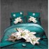 Set Lenjerie Eleganta 3D, Pentru 1 persoana, Bumbac Satinat, 4 piese, cearceaf pentru pat 155x230cm, BG-26