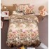 Set Lenjerie Eleganta 3D, Pentru 1 persoana, Bumbac Satinat, 4 piese, cearceaf pentru pat 155x230cm, BG-20