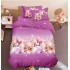 Set Lenjerie Eleganta 3D, Pentru 1 persoana, Bumbac Satinat, 4 piese, cearceaf pentru pat 155x230cm, BG-17