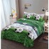 Set Lenjerie Eleganta 3D, Pentru 1 persoana, Bumbac Satinat, 4 piese, cearceaf pentru pat 155x230cm, BG-13