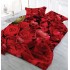 Set Lenjerie Eleganta 3D, Pentru 1 persoana, Bumbac Satinat, 4 piese, cearceaf pentru pat 155x230cm, BG-12
