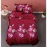 Set Lenjerie Eleganta 3D, Pentru 1 persoana, Bumbac Satinat, 4 piese, cearceaf pentru pat 155x230cm, BG-10