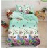 Set Lenjerie Eleganta 3D, Pentru 1 persoana, Bumbac Satinat, 4 piese, cearceaf pentru pat 155x230cm, BG-06