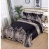 Set Lenjerie Eleganta 3D, Pentru 1 persoana, Bumbac Satinat, 4 piese, cearceaf pentru pat 155x230cm, BG-04