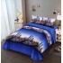 Set Lenjerie Eleganta 3D, Pentru 1 persoana, Bumbac Satinat, 4 piese, cearceaf pentru pat 155x230cm, BG-03