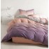 Set Lenjerie Eleganta pentru 1 Persoana, Bumbac Finet din 4 piese, Cearceaf de pat 140x200x25cm, G60-103