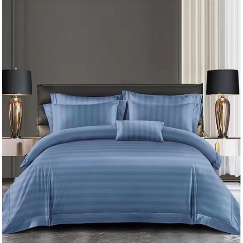 Set Lenjerie Eleganta Damasc din 6 piese cu elestic, Cearceaf de pat 180x200cm, PU-05