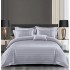 Set Lenjerie Eleganta Damasc din 6 piese cu elestic, Cearceaf de pat 180x200cm, PU-08