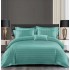 Set Lenjerie Eleganta Damasc din 6 piese cu elestic, Cearceaf de pat 180x200cm, PU-10