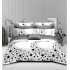 Set Lenjerie Eleganta 6 piese din Finet, Cearceaf de pat 230x240cm, Pat 2 Persoane, PC-1