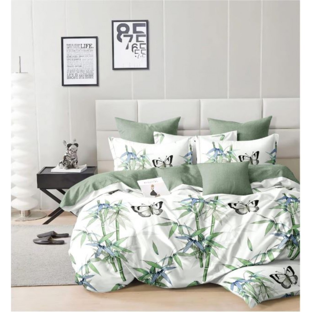 Set Lenjerie Eleganta 6 piese din Finet, Cearceaf de pat 230x240cm, Pat 2 Persoane, PC-3