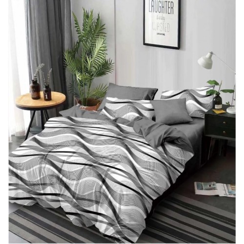 Set Lenjerie Eleganta 6 piese din Finet, Cearceaf de pat 230x240cm, Pat 2 Persoane, PC-5