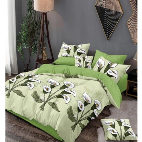Set Lenjerie Eleganta 6 piese din Finet, Cearceaf de pat 230x240cm, Pat 2 Persoane, PC-10
