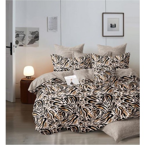 Set Lenjerie Eleganta 6 piese din Finet, Cearceaf de pat 230x240cm, Pat 2 Persoane, PC-11