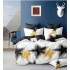 Set Lenjerie Eleganta 6 piese din Finet, Cearceaf de pat 230x240cm, Pat 2 Persoane, PC-12