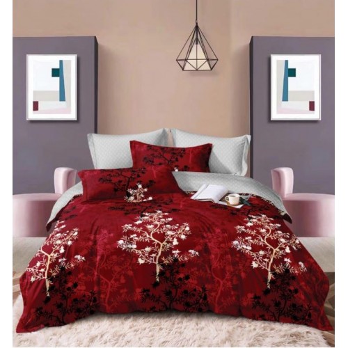 Set Lenjerie Eleganta 6 piese din Finet, Cearceaf de pat 230x240cm, Pat 2 Persoane, PC-19