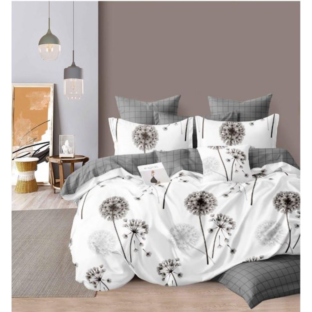 Set Lenjerie Eleganta 6 piese din Finet, Cearceaf de pat 230x240cm, Pat 2 Persoane, PC-23