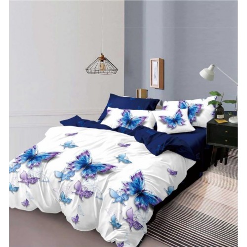 Set Lenjerie Eleganta 6 piese din Finet, Cearceaf de pat 230x240cm, Pat 2 Persoane, PC-24