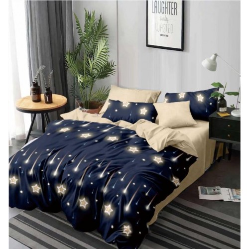 Set Lenjerie Eleganta 6 piese din Finet, Cearceaf de pat 230x240cm, Pat 2 Persoane, PC-26