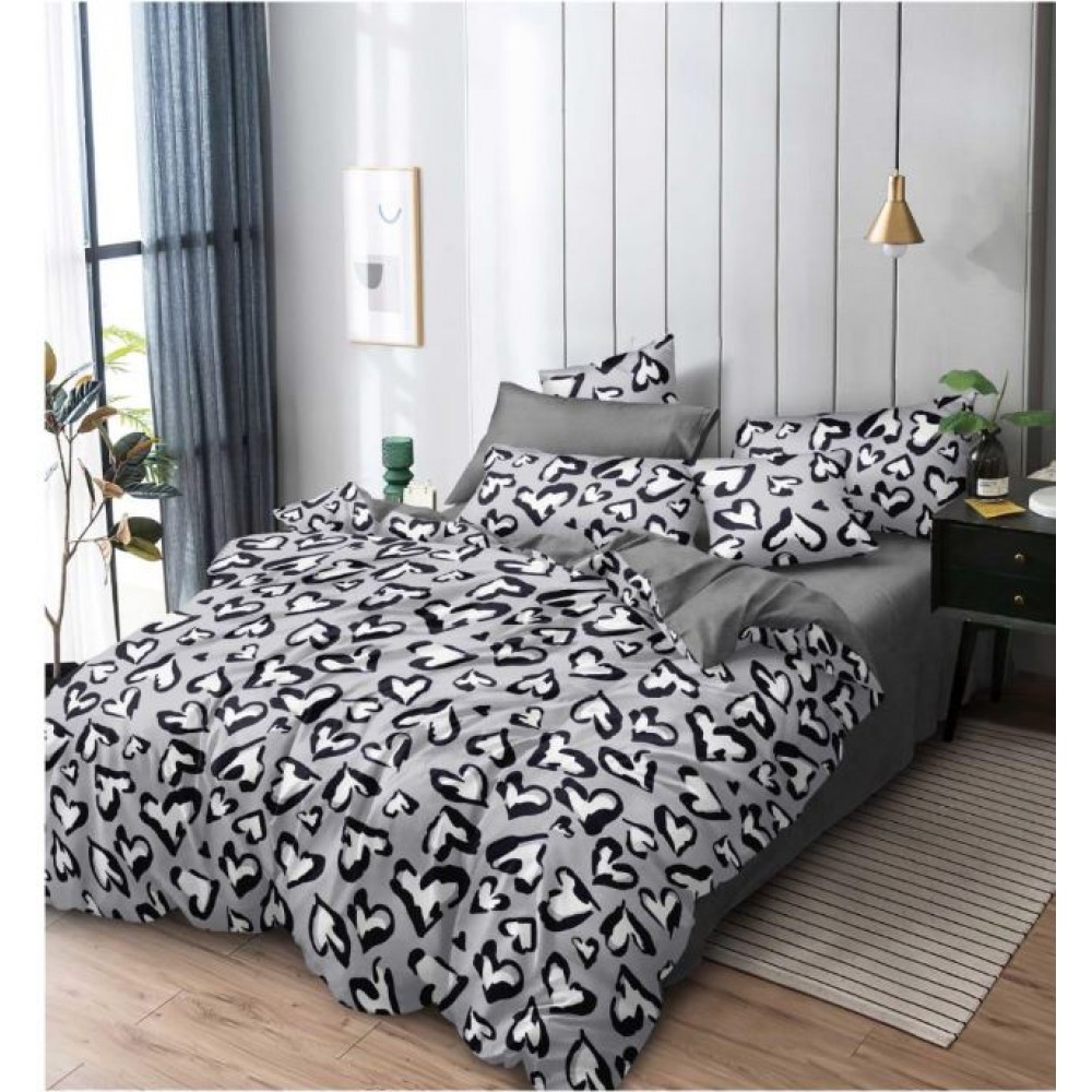 Set Lenjerie Eleganta 6 piese din Finet, Cearceaf de pat 230x240cm, Pat 2 Persoane, PC-30