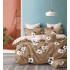 Set Lenjerie Eleganta 6 piese din Finet, Cearceaf de pat 230x240cm, Pat 2 Persoane, PC-34