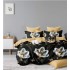 Set Lenjerie Eleganta 6 piese din Finet, Cearceaf de pat 230x240cm, Pat 2 Persoane, PC-35
