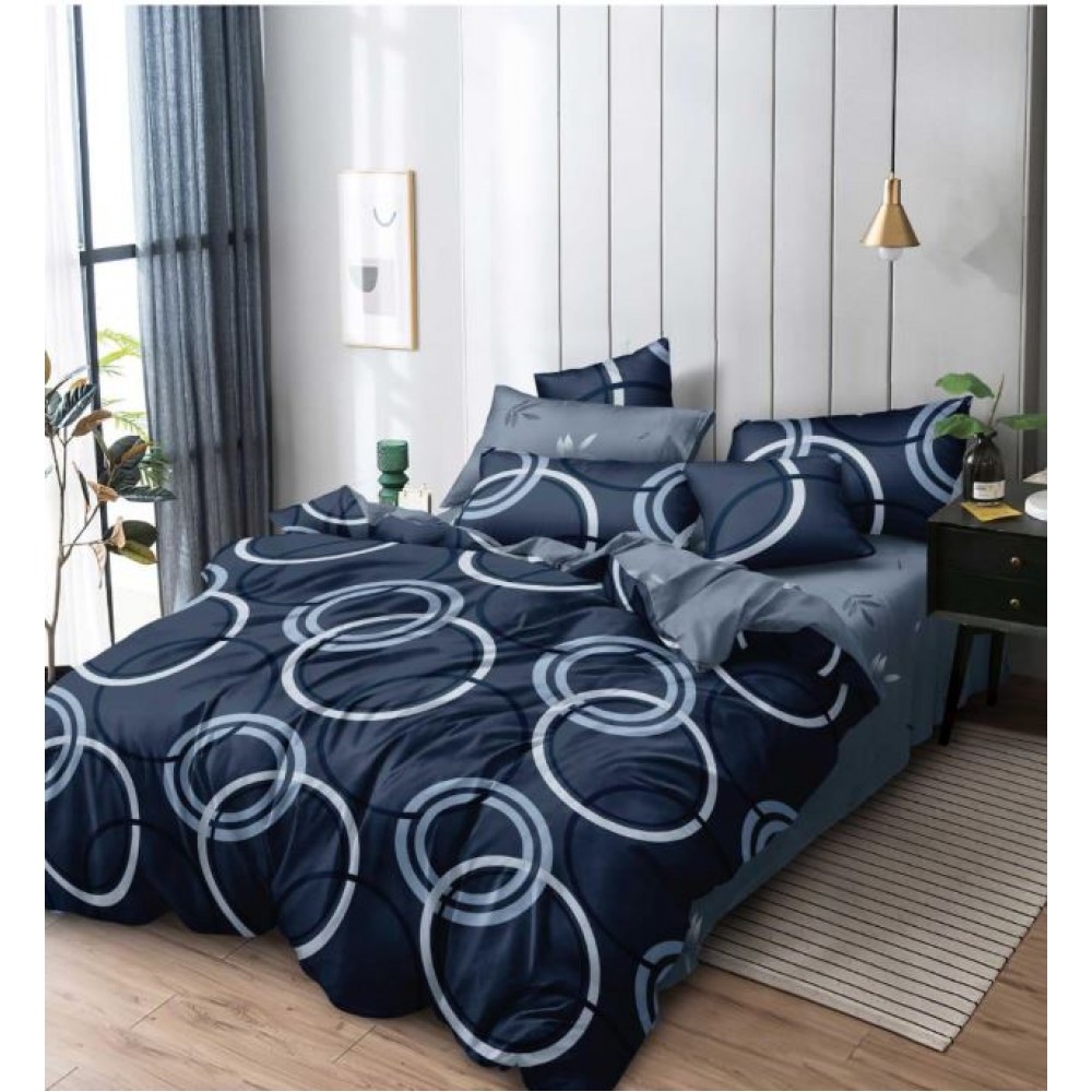 Set Lenjerie Eleganta 6 piese din Finet, Cearceaf de pat 230x240cm, Pat 2 Persoane, PC-41