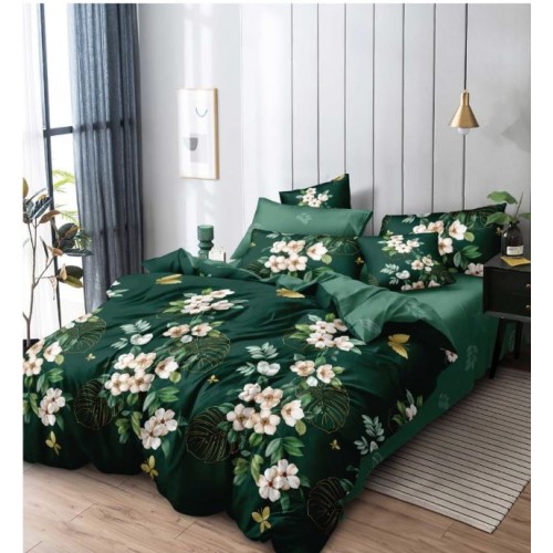 Set Lenjerie Eleganta 6 piese din Finet, Cearceaf de pat 230x240cm, Pat 2 Persoane, PC-42