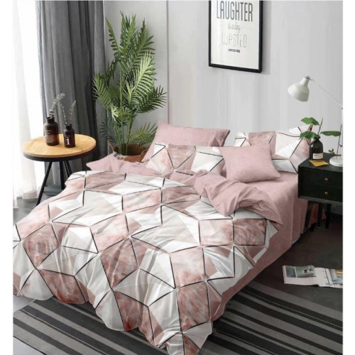 Set Lenjerie Eleganta 6 piese din Finet, Cearceaf de pat 230x240cm, Pat 2 Persoane, PC-47