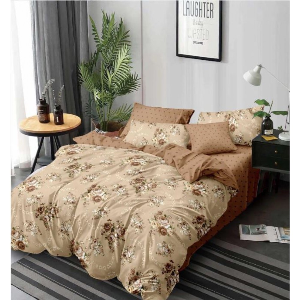 Set Lenjerie Eleganta 6 piese din Finet, Cearceaf de pat 230x240cm, Pat 2 Persoane, PC-48