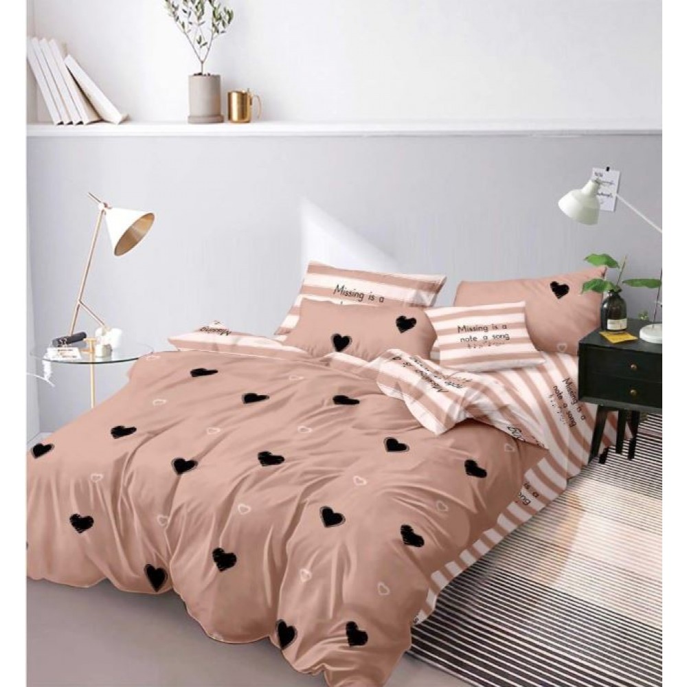 Set Lenjerie Eleganta 6 piese din Finet, Cearceaf de pat 230x240cm, Pat 2 Persoane, PC-49