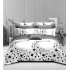 Set Lenjerie Eleganta 6 piese cu elestic din Bumbac Finet, Cearceaf de pat 180x200cm, Pat 2 Persoane, LP-6