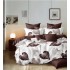 Set Lenjerie Eleganta 6 piese cu elestic din Bumbac Finet, Cearceaf de pat 180x200cm, Pat 2 Persoane, LP-9
