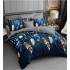 Set Lenjerie Eleganta 6 piese cu elestic din Bumbac Finet, Cearceaf de pat 180x200cm, Pat 2 Persoane, LP-14